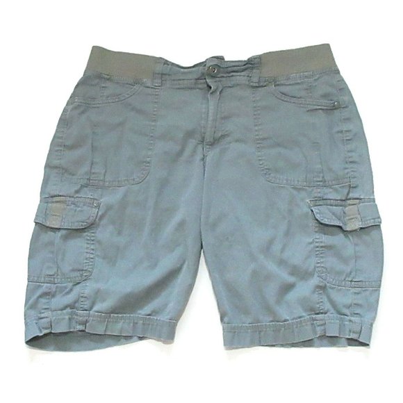 Gloria Vanderbilt Womens Gray Cargo 